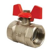 DN 25 «Бабочка» Кран шаровой ВН1" x ВН1" Ру 16 при Т=150 С; Ру 25 при Т=120 С