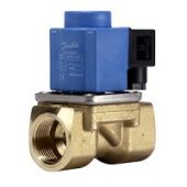 Клапан электромагнитный EV251B, ДУ 22, латунь, G1, NBR, катушка 24V dc 18W