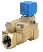 Клапан электромагнитный EV220W 32B G 114E NC000 AS024CS, Ду 32 мм, латунь, EPDM, G 1 1/4, НЗ, с катушкой AS024CS, 24В, перем.ток