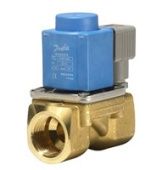Клапан электромагнитный  EV 220B, ДУ 22 мм, латунь, G 1, NBR, НЗ, с катушкой 24 В, 50Гц