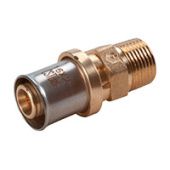 Прямой фитинг 3/4"(26x3) "Мультипресс" с наружной резьбой 