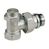 Угловой отсечной клапан с возможностью слива воды из радиатора, хромированный, отвод с герметичной прокладкой