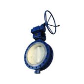 Поворотный затвор  Ду350 Ру25 ф/ф с эл/приводом SA07.6/GS100.3/VZ4.3, 380В корпус-чугун