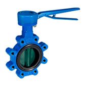 VFY-WH затвор дисковый DN150 PN16  корп. GG25 с центр. проуш.; Диск- AISI 316; упл. EPDM; С рукояткой Использовать ответные фланцы по ГОСТ 33259-2015 исполнение В, тип 01