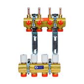  Сборный коллекторный узел с расходомерами 1"x3/4"E /3