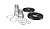 Фланцевый переходник для насосов CM Rp 1 1/4" DN32 нерж. сталь AlSl 316 (комплект 2 переходника)